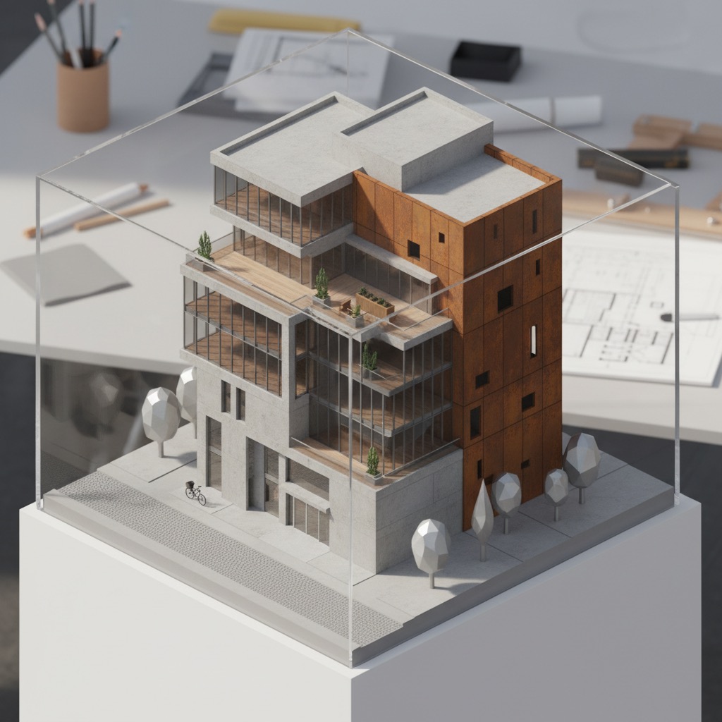 Isometric Building: an example made with Omni Banana