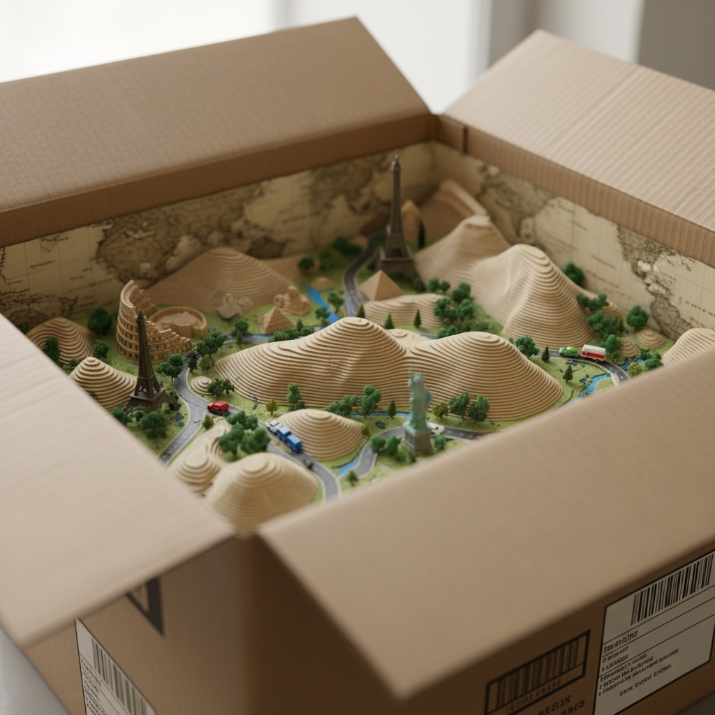 Country Diorama: an example made with Omni Banana
