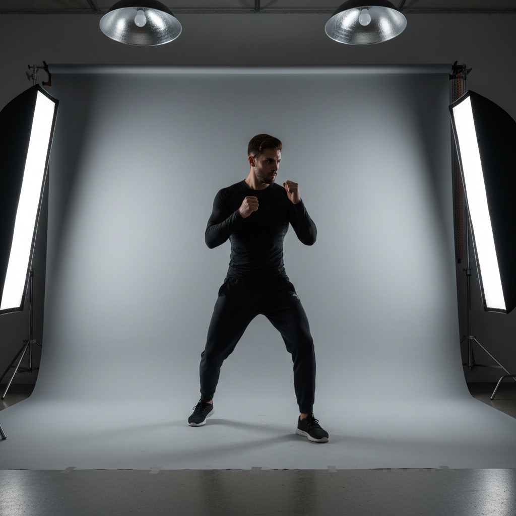 Studio Pose: an example made with Omni Banana