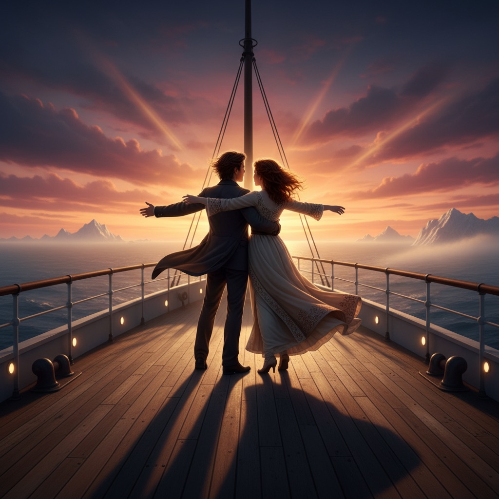 Titanic Pose: an example made with Omni Banana