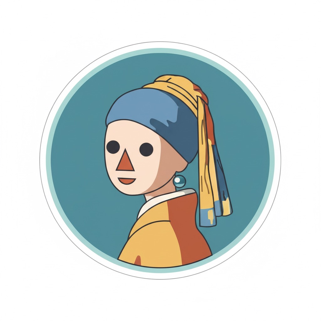 Flat Sticker: an example made with Omni Banana