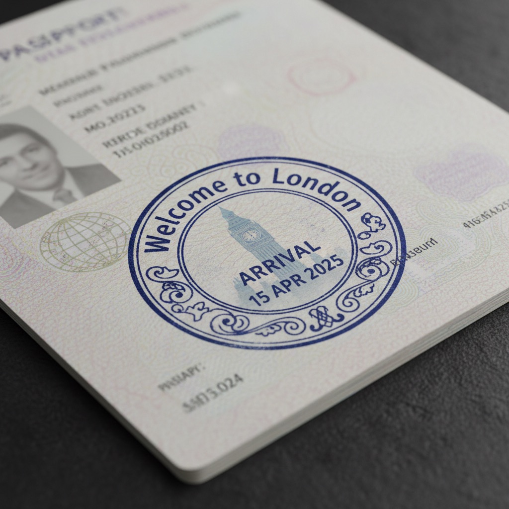 Passport Stamp: an example made with Omni Banana