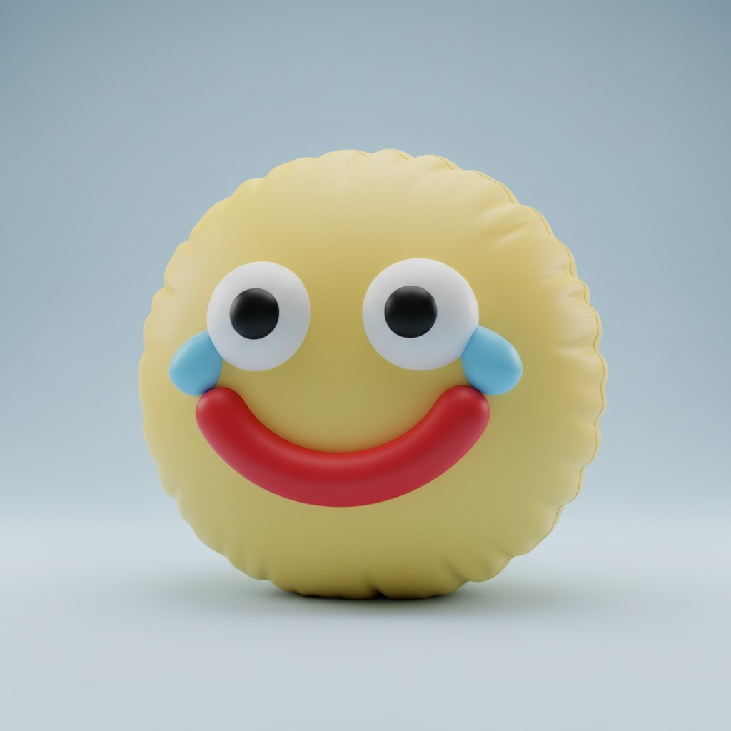 Emoji Cushion: an example made with Omni Banana