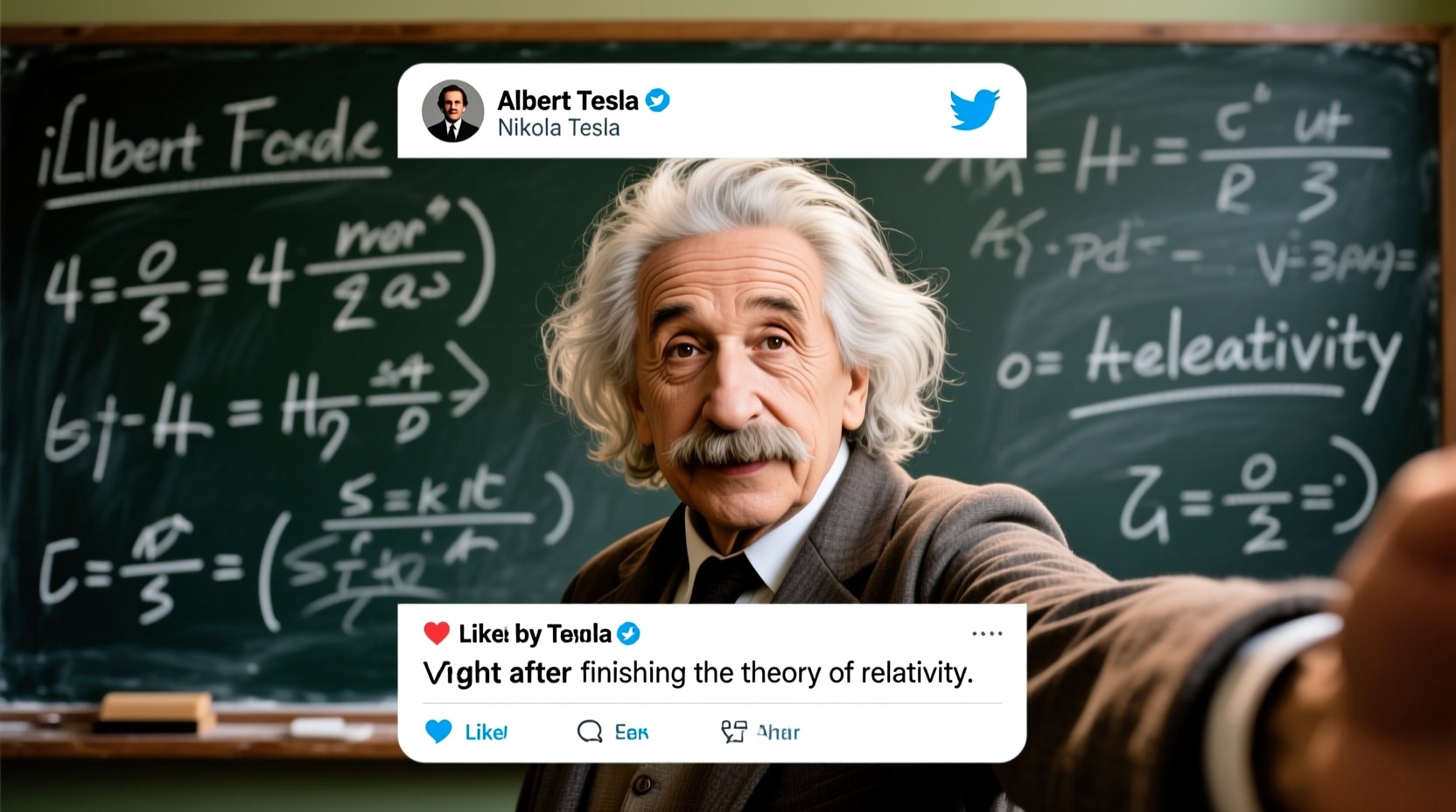 Fake Tweet: an example made with Omni Banana