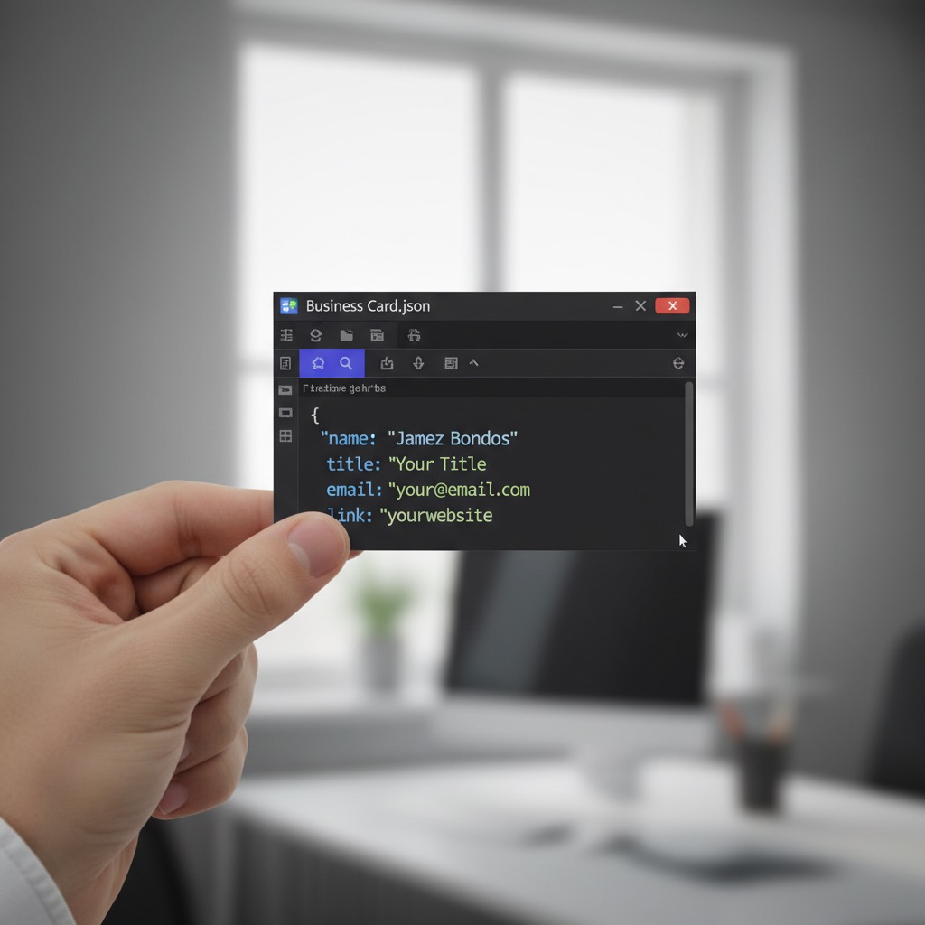 Code Card: an example made with Omni Banana