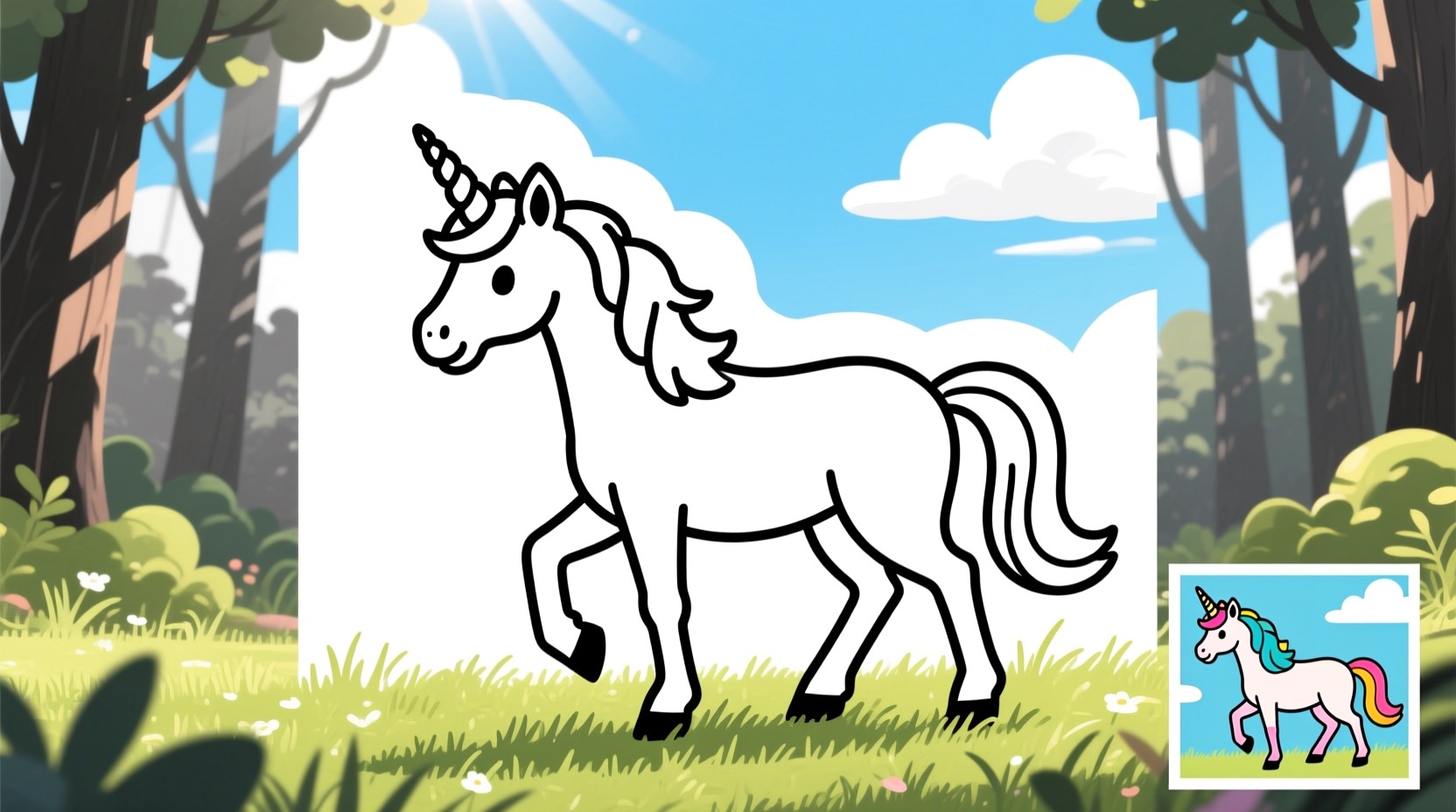 Kids Coloring: an example made with Omni Banana